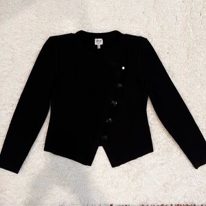 Armani Collezioni Asymmetric Button Blazer.